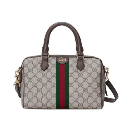Borse Replica Gucci Ophidia Gg piccola con manico superiore 772061 Caffè scuro