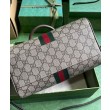 Borse Replica Gucci Ophidia Gg piccola con manico superiore 772061 Caffè scuro