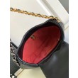 Borsa hobo in pelle di agnello 19 nera AS4638