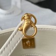 Borsa in pelle di agnello Bianco AS4754