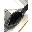 Imitazioni borse griffate in pelle di vitello granata Nero AP3943