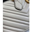 Borse Firmate Replica media con manico superiore Gucci GG Marmont 795218 Grigio chiaro