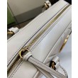 Borse Firmate Replica media con manico superiore Gucci GG Marmont 795218 Grigio chiaro