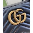 Borsa media con manico superiore Gucci GG Marmont 795218 Nera