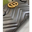 Borsa media con manico superiore Gucci GG Marmont 795218 Nera