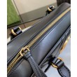 Borsa media con manico superiore Gucci GG Marmont 795218 Nera