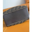 Borsa media Fendi Origami 8BH414 Caffè scuro