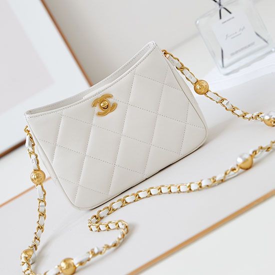 Borsa Mini a tracolla AS4948 bianca