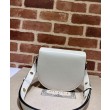 Borse Replica mini arrotondata Gucci Horsebit 1955 760191 Crema