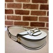 Borse Replica mini arrotondata Gucci Horsebit 1955 760191 Crema