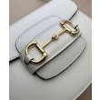 Borse Replica mini arrotondata Gucci Horsebit 1955 760191 Crema
