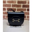Borsa mini arrotondata Gucci Horsebit 1955 760191 Nera