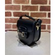 Borsa mini arrotondata Gucci Horsebit 1955 760191 Nera