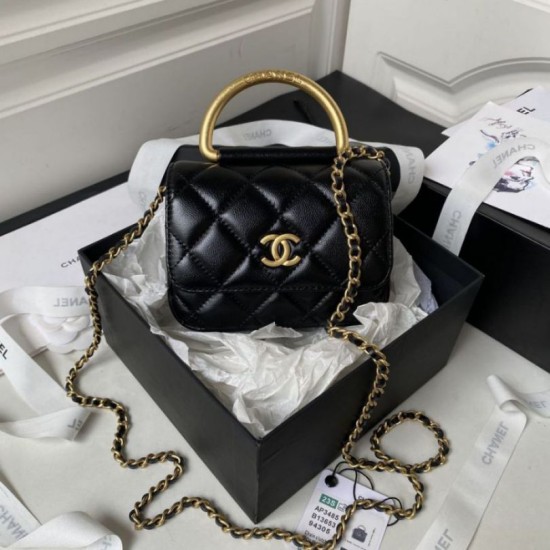 Borsa Mini con patta AS4385 Nera
