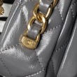 Borsa mini con patta con manico superiore AS4992 Grigio