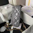 Borsa mini con patta con manico superiore AS4992 Grigio