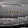 Borsa mini con patta con manico superiore AS4992 Grigio