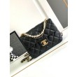 Borsa Mini con patta nera AS4384