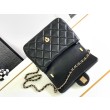 Borsa Mini con patta nera AS4384