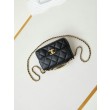Borse Firmate Replica mini con patta nera AS4986