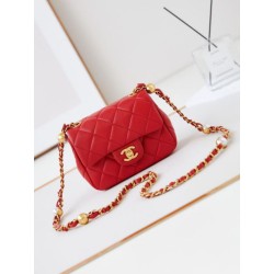 Bora Pari all'originale replica Mini Flap AS4946 rossa