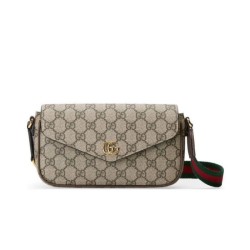 Imitazioni borse griffate mini Gucci Ophidia 764961 Caffè scuro