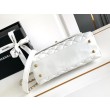 Borsa piccola con manico in cocco A92990 Bianca