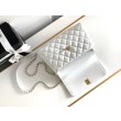 Borsa piccola con manico in cocco A92990 Bianca