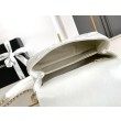 Borsa piccola con manico in cocco A92990 Bianca