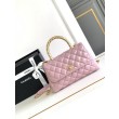 Borsa piccola con manico in cocco A92990 Rosa