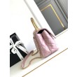 Borsa piccola con manico in cocco A92990 Rosa