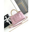 Borsa piccola con manico in cocco A92990 Rosa