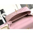Borsa piccola con manico in cocco A92990 Rosa
