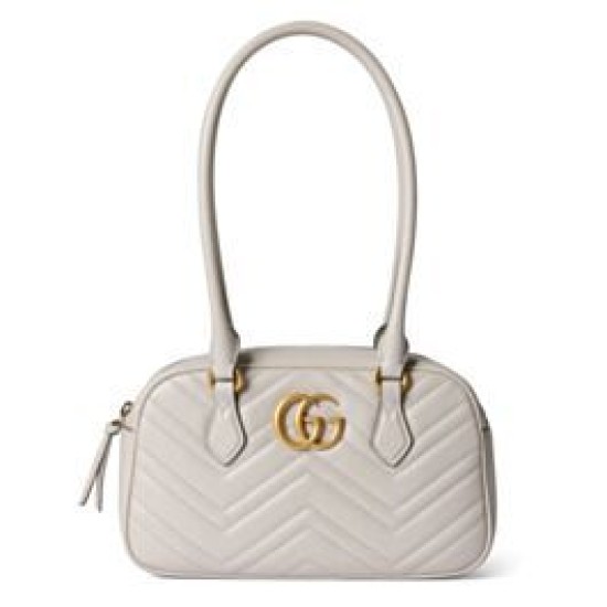 Borsa piccola con manico superiore Gucci GG Marmont 795199 Grigio chiaro