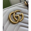 Borsa piccola con manico superiore Gucci GG Marmont 795199 Grigio chiaro