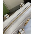 Borsa piccola con manico superiore Gucci GG Marmont 795199 Grigio chiaro