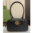 Borse Firmate Replica piccola con manico superiore Gucci GG Marmont 795199 Nera