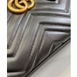Borse Firmate Replica piccola con manico superiore Gucci GG Marmont 795199 Nera