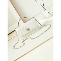 Borsa piccola con patta e manico superiore AP3803 Bianco