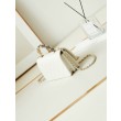 Borsa piccola con patta e manico superiore AP3803 Bianco