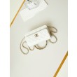 Borsa piccola con patta e manico superiore AP3803 Bianco