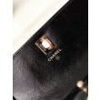 Borsa piccola con patta e manico superiore AP3803 Nero