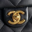 Borsa Replica 1:1 piccola con patta in pelle di agnello AS5167 Nera