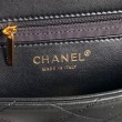 Borsa Replica 1:1 piccola con patta in pelle di agnello AS5167 Nera