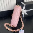 Qualità superiore replica piccola con patta in pelle di agnello AS5167 Rosa