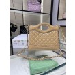 Borsa Shiny Lambskin 31 Mini Shopping AS4133 beige