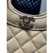 Borsa Shiny Lambskin 31 Mini Shopping AS4133 beige