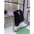 Borsa Shiny Lambskin 31 Mini Shopping AS4133 nera