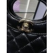 Borsa Shiny Lambskin 31 Mini Shopping AS4133 nera