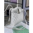 Borsa Shiny Lambskin 31 Mini Shopping Bag AS4133 Bianco
